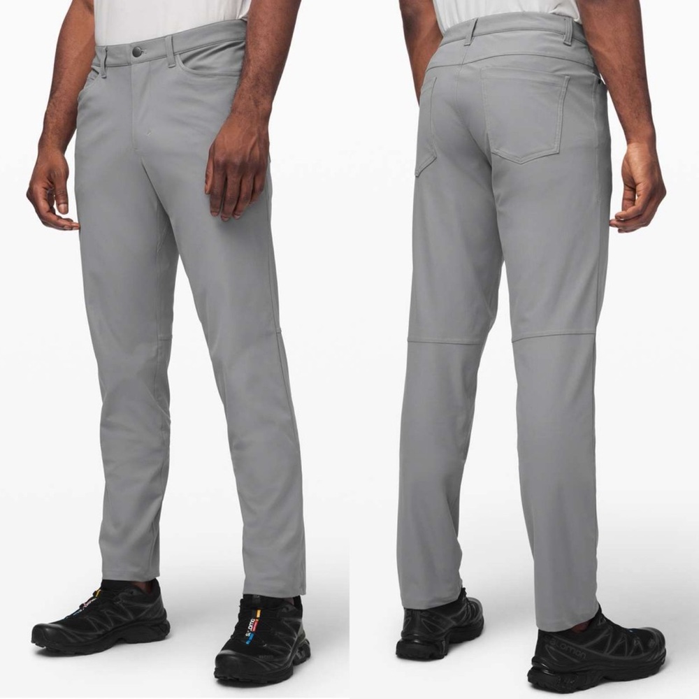 Lululemon ABC Pants Grey‎ Mens Size 38 LM5426S Reflective Trousers Minimalist